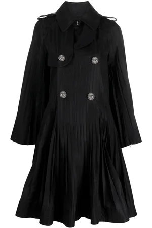 SACAI Double-breasted peplum coat