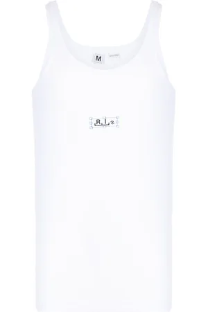Random Identities Logo-print cotton tank top