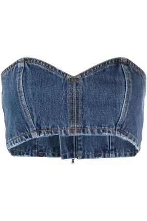 Monot Denim bandeau top