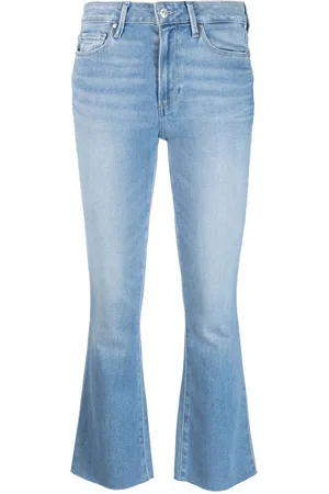 Paige Logo-patch flared jeans