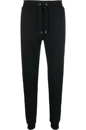 MOORER Drawstring cotton track pants