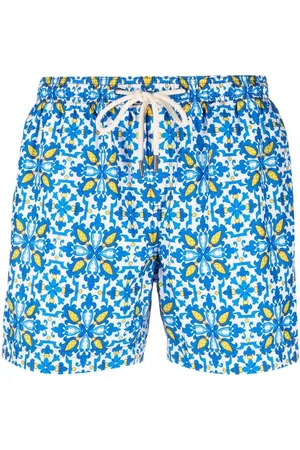 PENINSULA SWIMWEAR Geometric-print swim shorts
