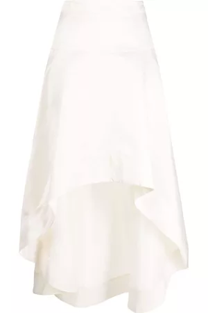 Cynthia Rowley Ženy Asymetrické - Satin high-low asymmetric skirt