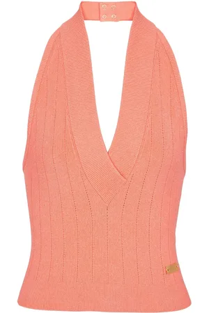 Balmain Halterneck knitted top