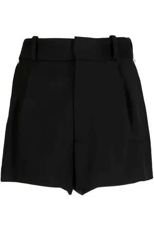AREA Crystal-embellished cut-out shorts