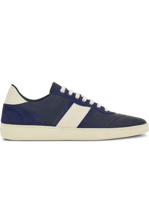 Salvatore Ferragamo Logo-debossed leather sneakers