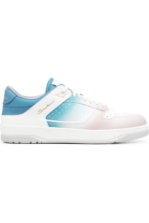 santoni Lace-up leather sneakers