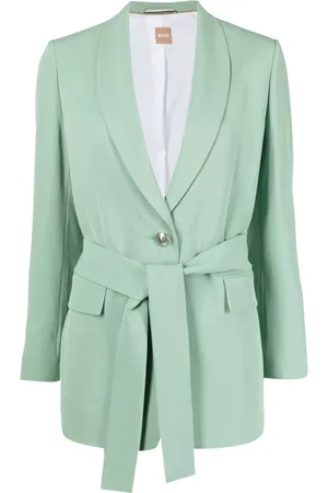 HUGO BOSS Single-breasted belted blazer
