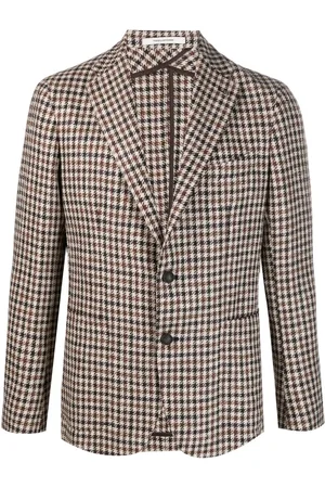 TAGLIATORE Check-pattern long-sleeve blazer