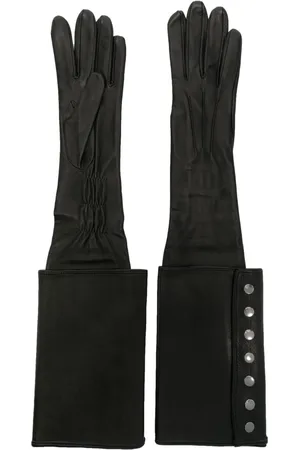Manokhi Press-stud leather gloves
