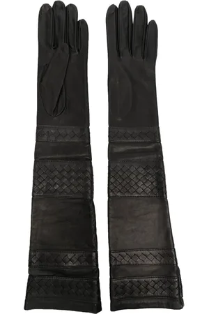 Manokhi Elbow-length panelled leather gloves
