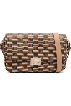MOREAU Monogram-print leather shoulder bag