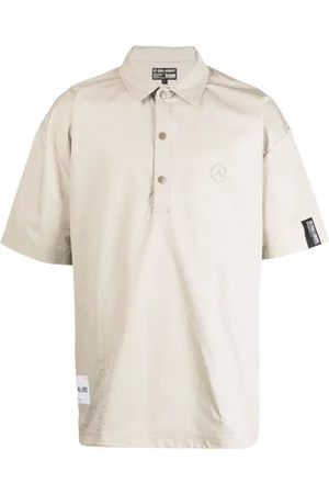 Izzue Logo-embroidery cotton polo shirt