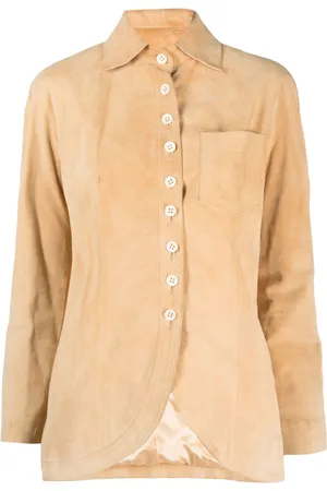 Dior Petal hemline suede shirt