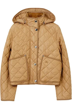 Burberry Diamond-quilted hooded jacket