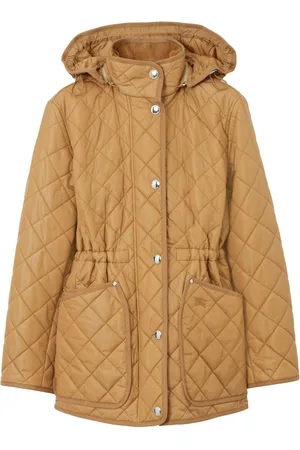 Burberry Diamond-quilted hooded jacket
