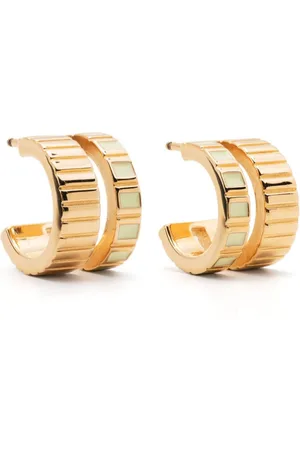 IVI Slot gem-embellished hoop earrings