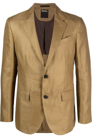 Ermenegildo Zegna Single-breasted linen blazer