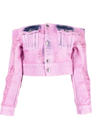 GCDS Distressed denim jacket