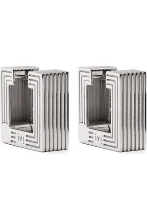 IVI Aurelia debossed-detail hoop earrings