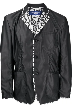 JUNYA WATANABE Contrasting-trim buttoned blazer