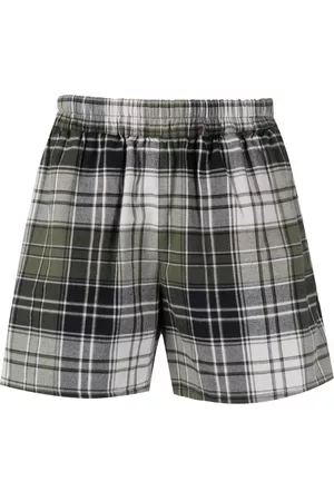 Acne Studios Bermudy - Check-pattern cotton shorts