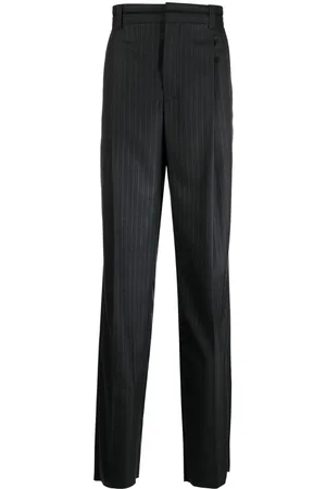 FERRARI Tailored striped virgin-wool trousers