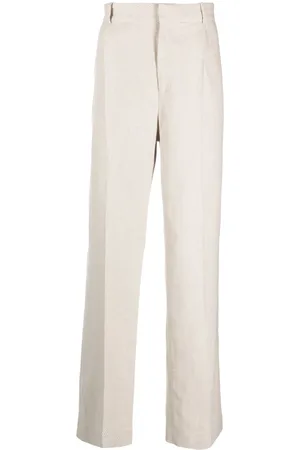 Botter Straight-leg cotton-linen blend trousers