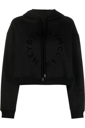 Stella McCartney Logo-print cropped cotton sweatshirt