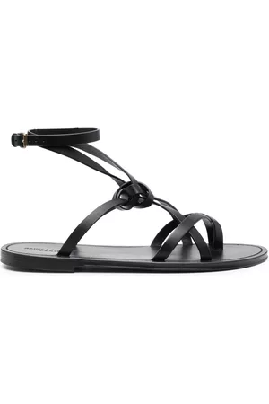 Saint Laurent Muži Boty bez podpadku - Santo knotted flat sandals