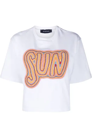 Sportmax Crochet-embroidered cotton T-shirt