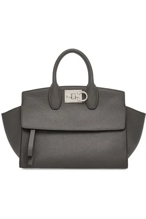 Salvatore Ferragamo Studio logo-plaque tote bag