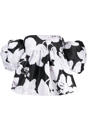 Kika Vargas Ally Orchid-print blouse