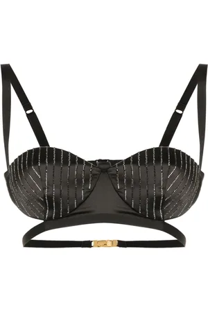 GCDS Rhinestone-embellished bra top