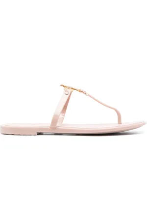 Tory Burch Roxane Jelly logo-plaque slides