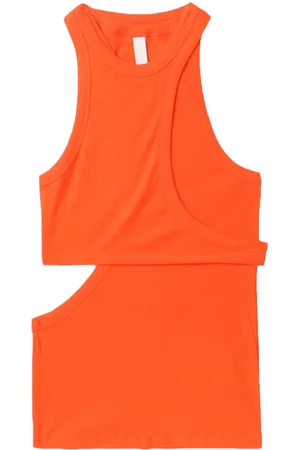 DION LEE Layered ribbed tank top
