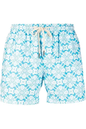 PENINSULA SWIMWEAR Geometric-print swim shorts