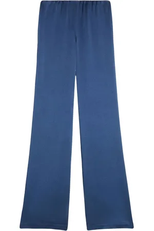 Ami High-waisted satin trousers