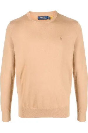 Ralph Lauren Embroidered-logo cotton-cashmere blend jumper