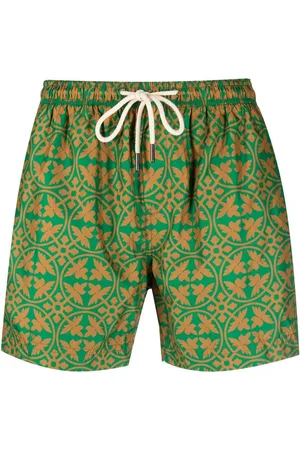 PENINSULA SWIMWEAR Geometric-print swim shorts