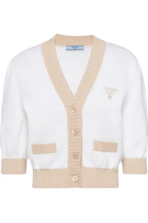 Prada Cropped cotton cardigan