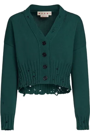Marni Distressed cropped cardigan