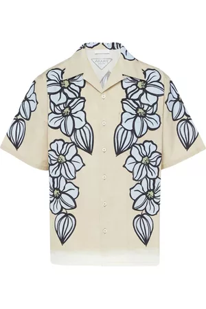 Prada Muži S krátkým rukávem - Floral-print short-sleeve shirt