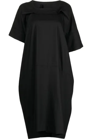 Marina Yee Asymmetric midi wool dress
