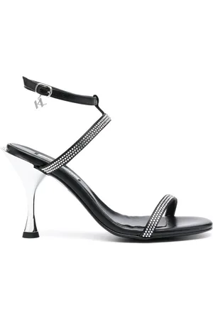 Karl Lagerfeld Rhinestone-embellished leather sandals