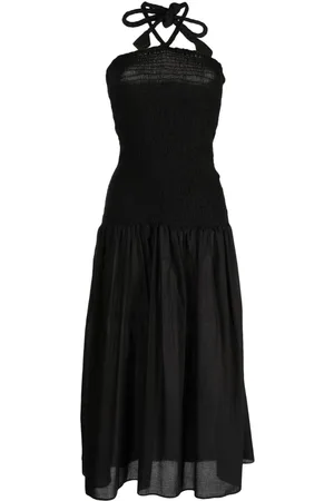 Bambah Shirred-panel dress