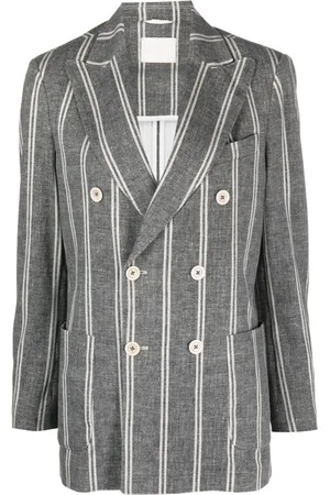 Circolo Double-breasted striped blazer