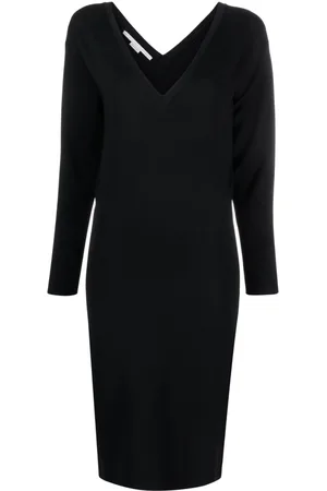 Stella McCartney V-neck knitted midi dress