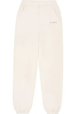 Sporty & Rich Serif logo-print track pants