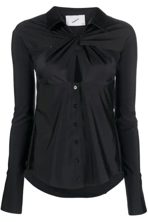 COPERNI Cut-out draped shirt